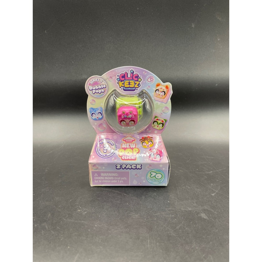 Clic Ke3z Series 3 Bubble Pops 2-Pack Mystery Collectible Fidget Toy Goliath